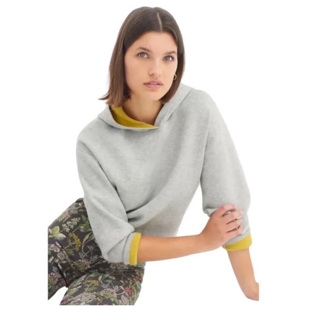 Anthropologie Maeve James Cropped Hoodie